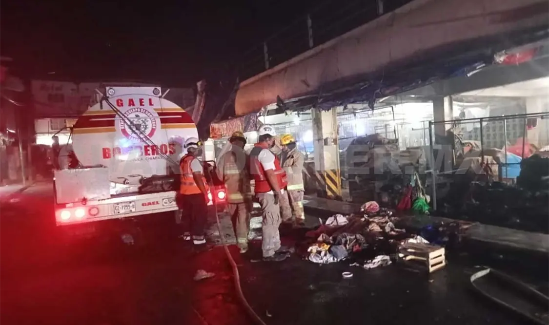 Controlan incendio en mercado San Juan