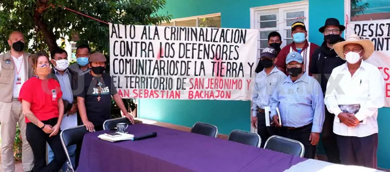 Luchan por la libertad de defensores comunitarios