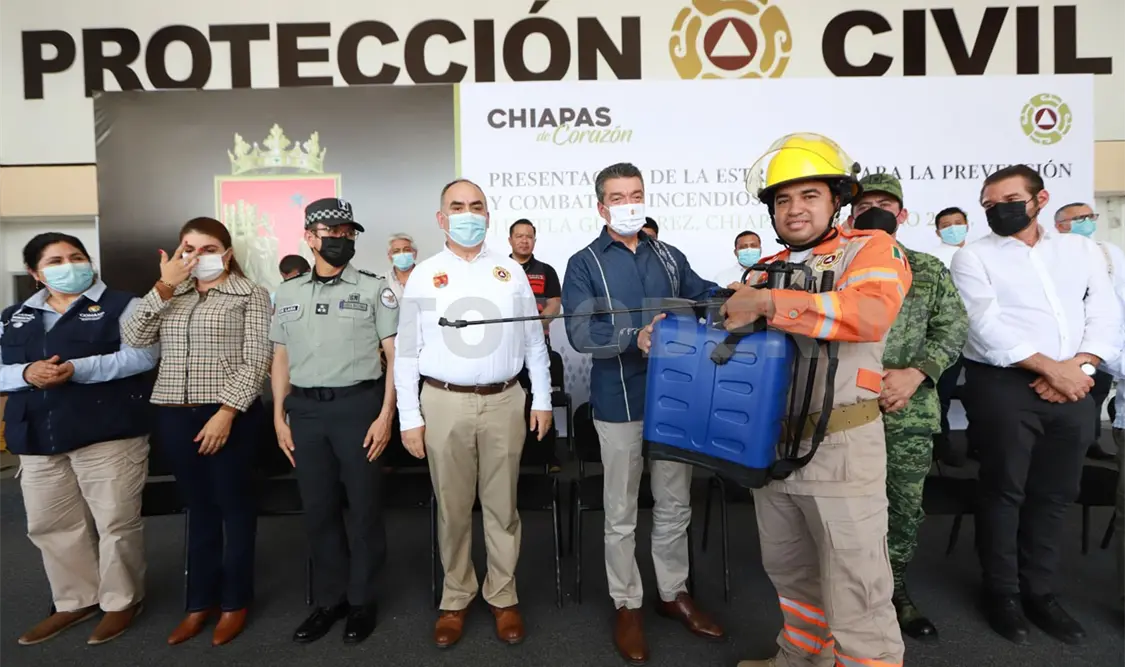 Encabeza Estrategia Estatal para Combate de Incendios