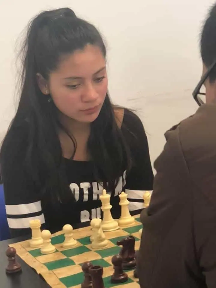 La joven ajedrecista dio sus primeros pasos en este deporte a la edad de 6 años. Cortesía
