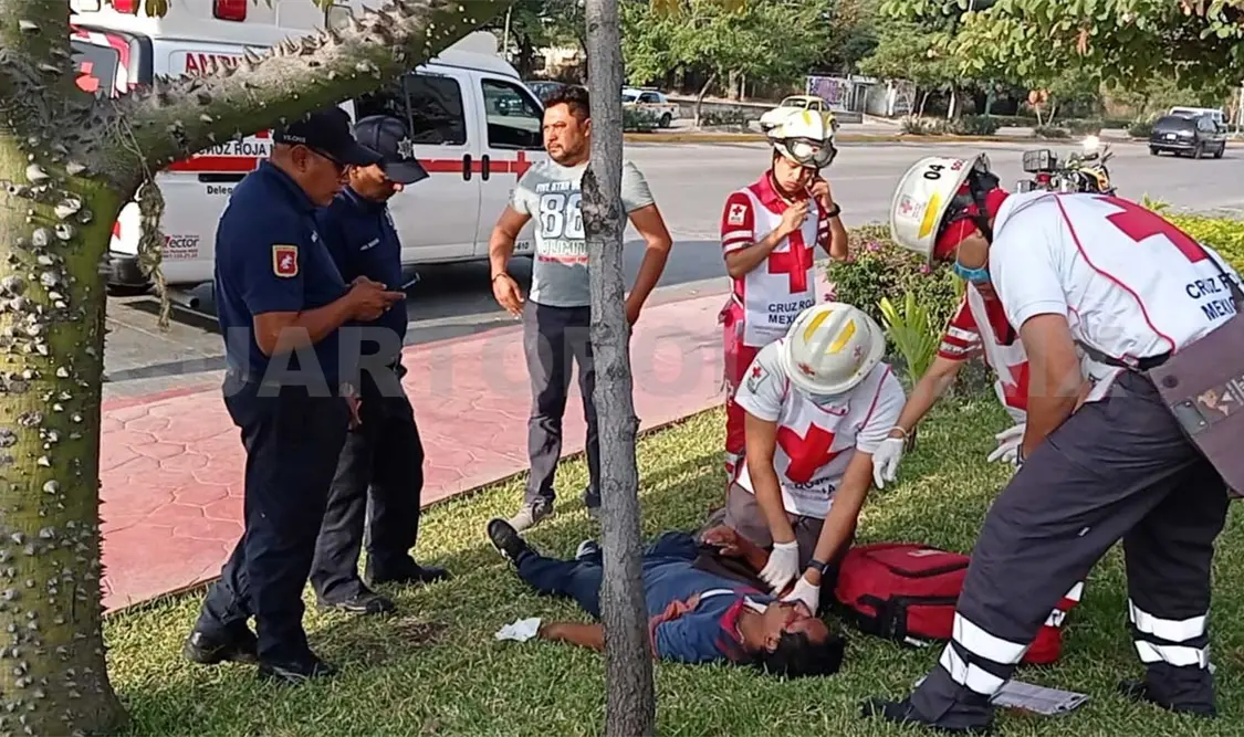 Peatón atropellado queda malherido