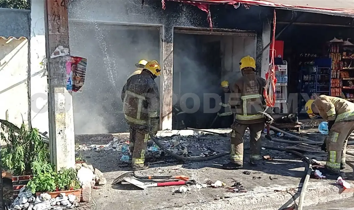 Arde local comercial por un cortocircuito en la capital