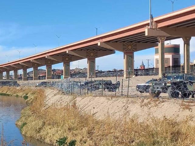 Extienden malla ciclónica en el río Bravo Extienden malla ciclónica en el río Bravo