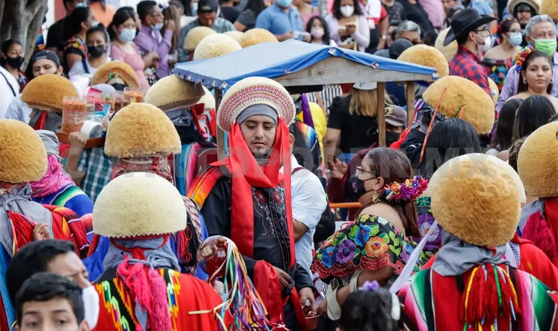 Los parachicos, tradición que forma parte de la celebración, fueron declarados Patrimonio Inmaterial de la Humanidad por la Unesco en 2019. Diego Pérez / CP