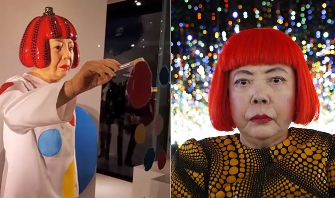 El robot de Kusama fue presentado por la marca de moda francesa Louis Vuitton. Cortesía
