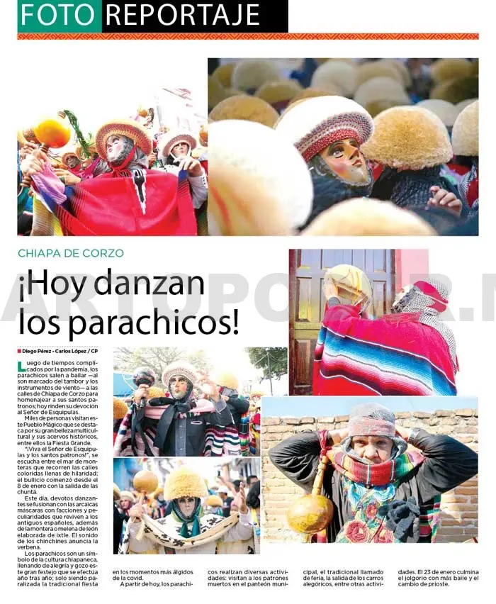 ¡Hoy danzan los parachicos!