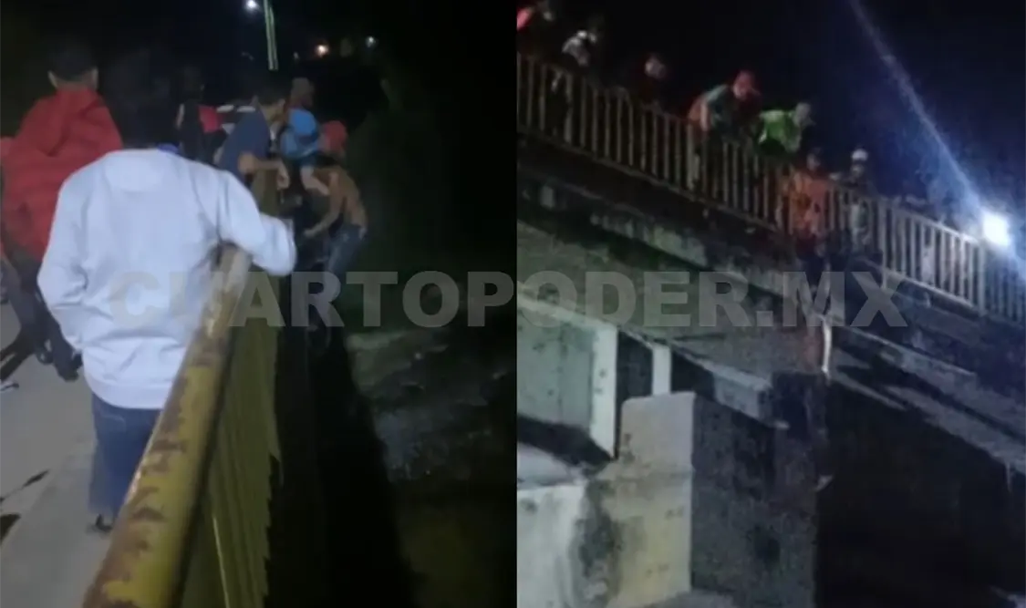 Frustran intento de suicidio en puente