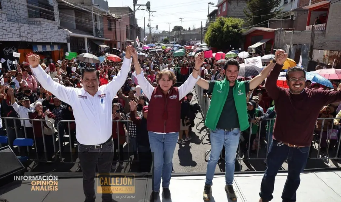 En los 125 municipios del Edomex ha crecido el número de militantes y simpatizantes de Morena, afirmó Delfina Gómez. Cortesía