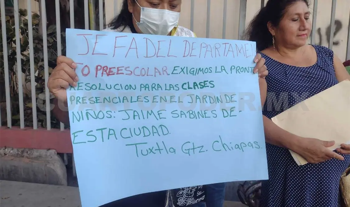 Padres de familia exigen reapertura de kínder