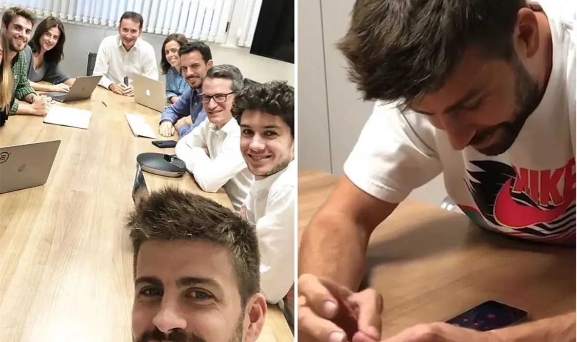 Piqué es esclavo de su teléfono