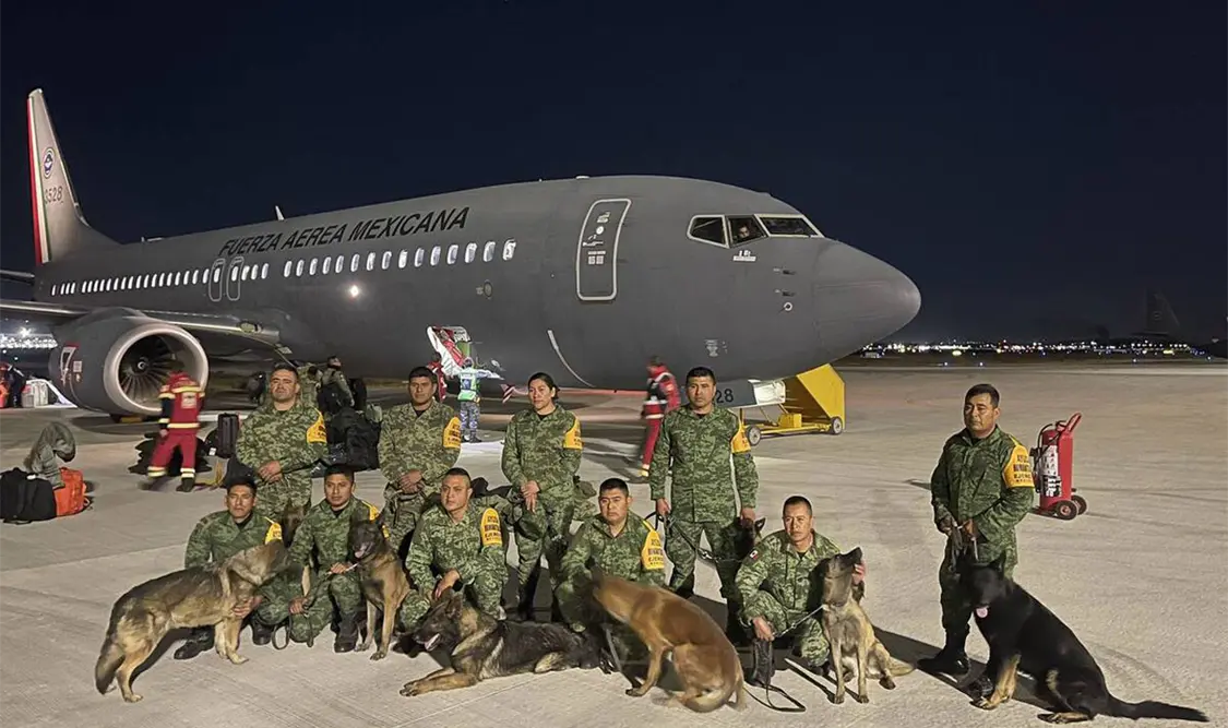 Viaja avión de FAM rumbo a Turquía para apoyar