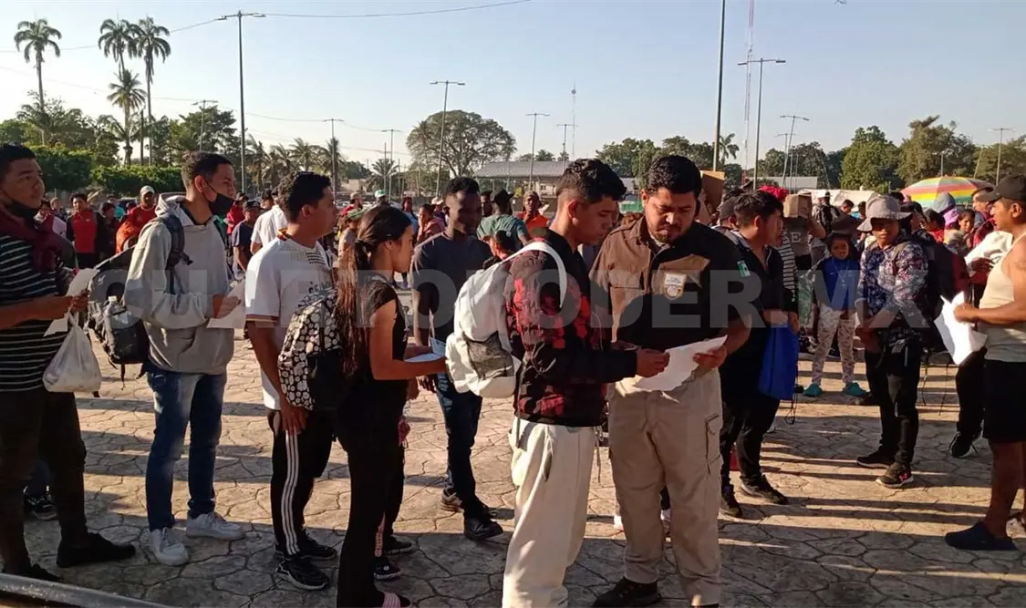 Cambian módulo para migrantes al Olímpico