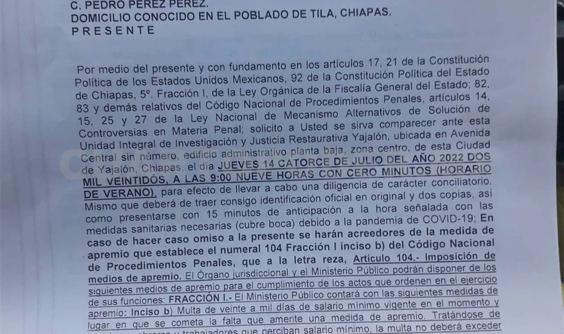 Alertan sobre tensión en Tila