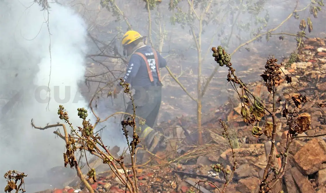 Las quemas controladas son realizadas por profesionales forestales. Diego Pérez / CP