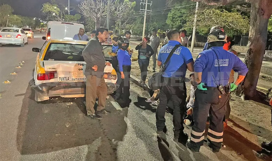 Seis personas heridas deja aparatoso choque