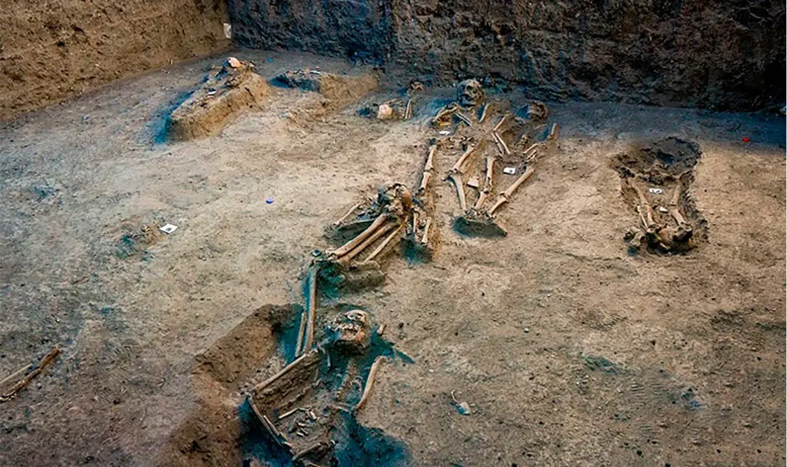 Encuentran cementerio virreinal