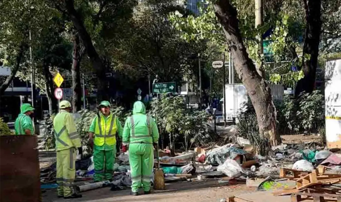 El plantón se había convertido en un foco de preocupación para el Senado. Cortesía