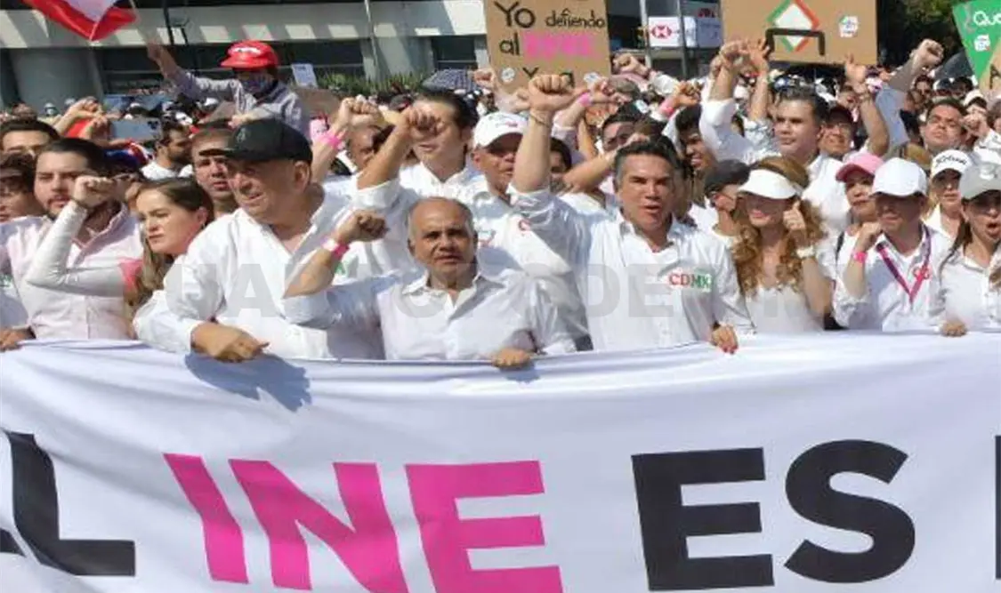 Las movilizaciones en defensa del INE continúan. CP