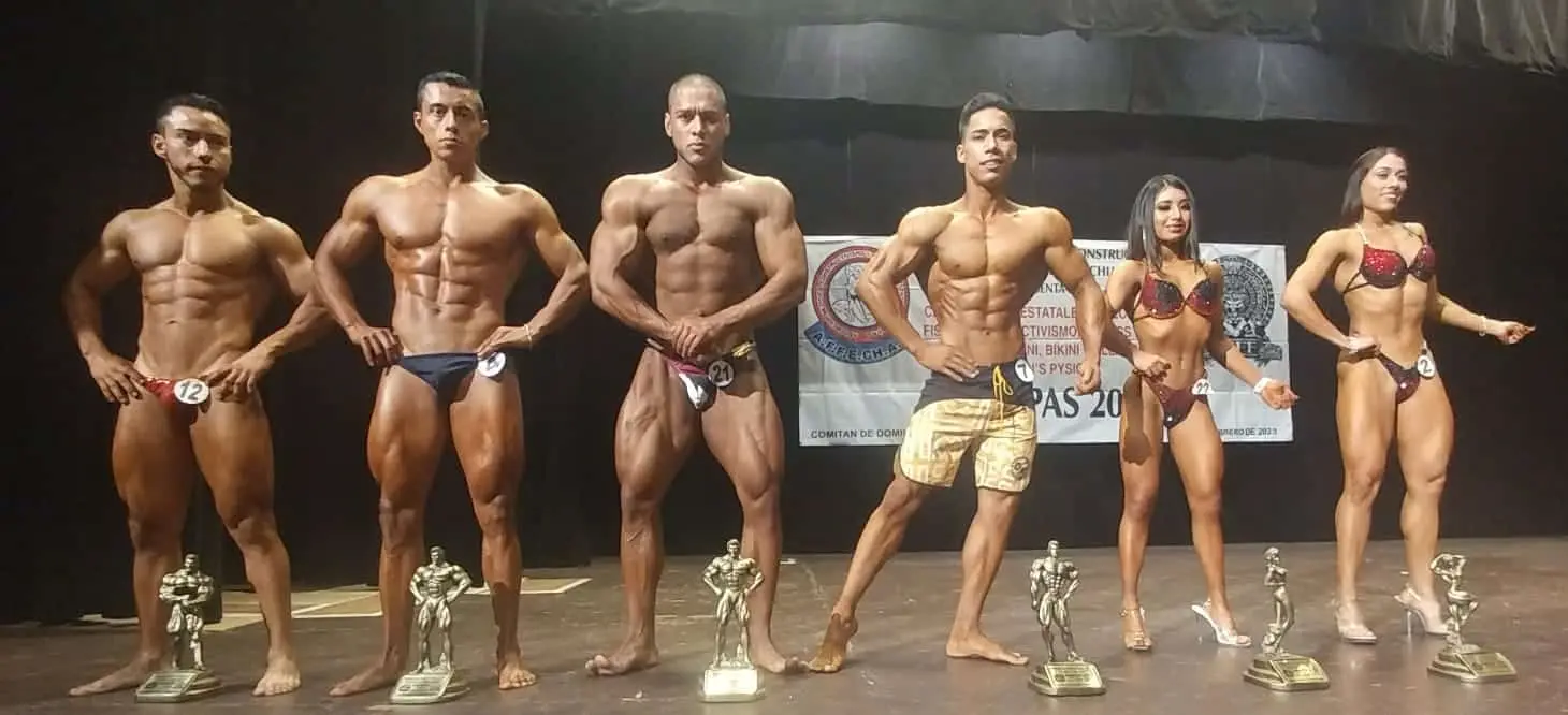 Los representantes chiapanecos que participarán en el Campeonato Nacional Mr. México Principiantes y Novatos 2023. Cortesía