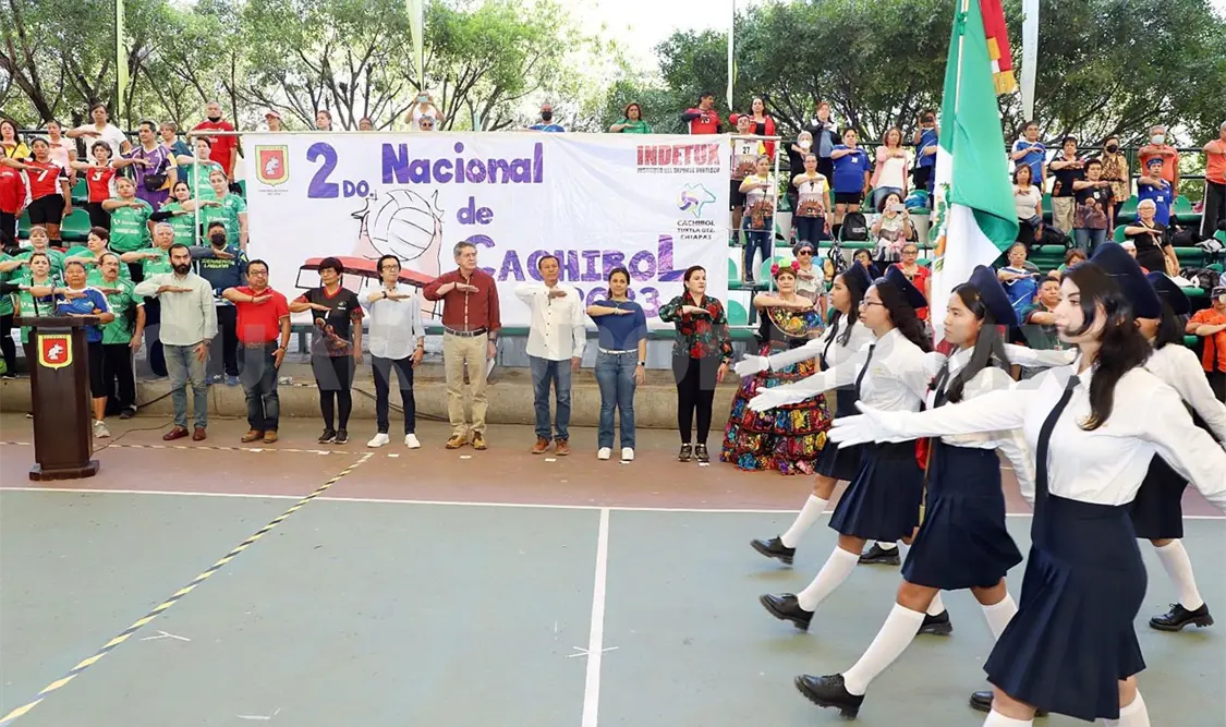 Carlos Morales inaugura Campeonato de Cachibol