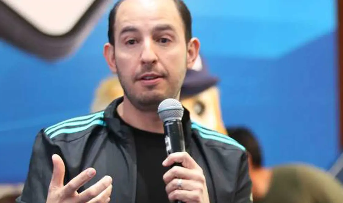 “¡Salgan a las calles, pintemos México de azul!”, pidió Marko Cortés. Cortesía