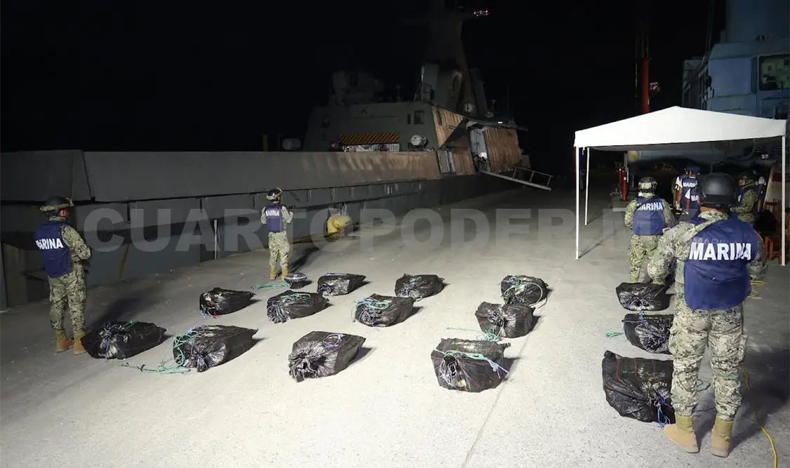 Aseguran 548 kilos de cocaína; 17 detenidos