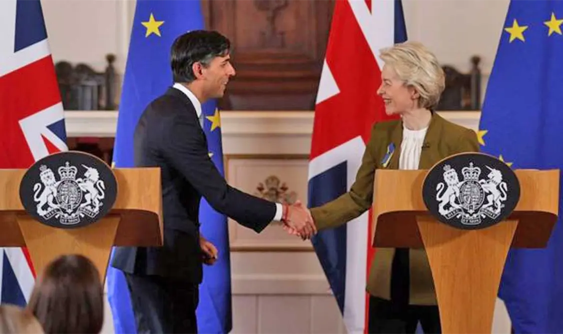Con el acuerdo pactado se acercaría el fin de la era de insultos y desplantes, para comenzar a remendar los históricos lazos entre Londres y Bruselas. Cortesía