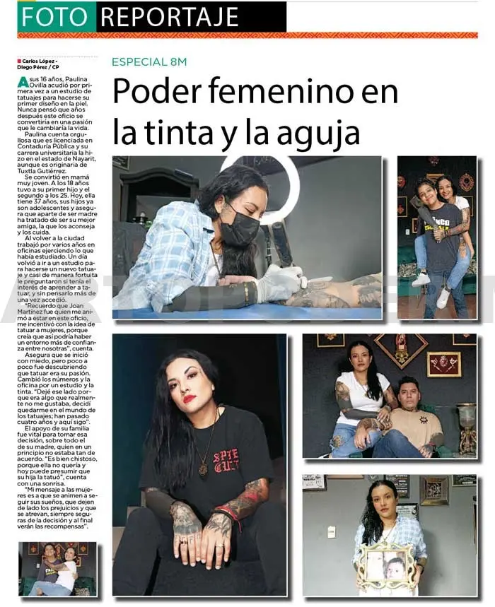 Poder femenino en la tinta y la aguja