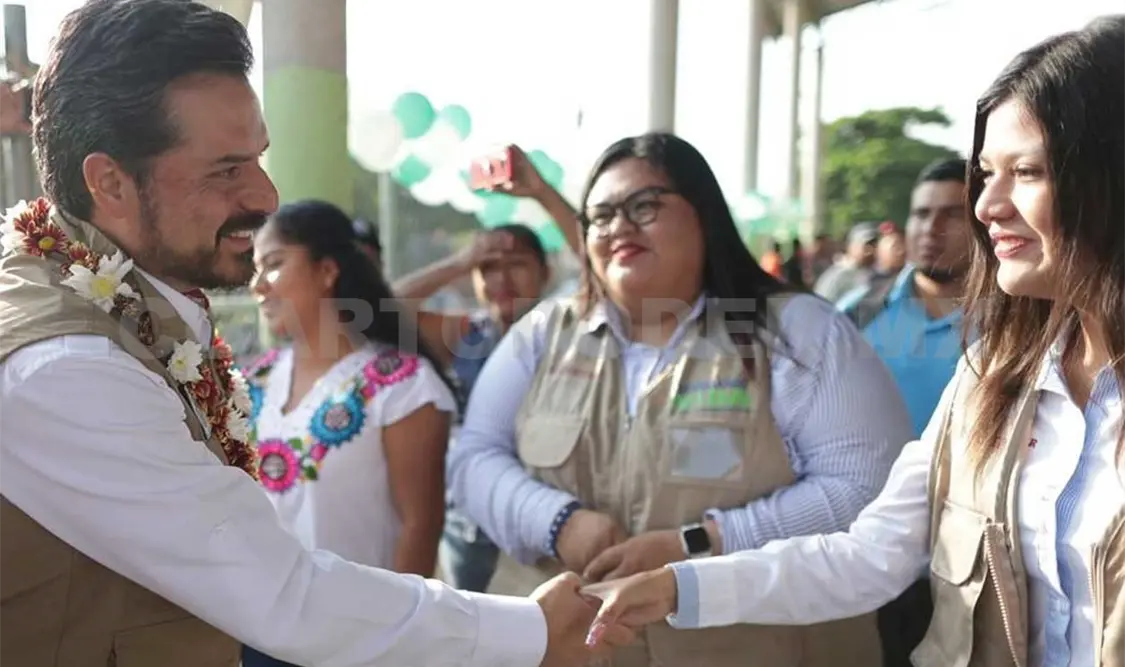 El director general del IMSS estuvo en el municipio de Palenque para labores de supervisión. Cortesía