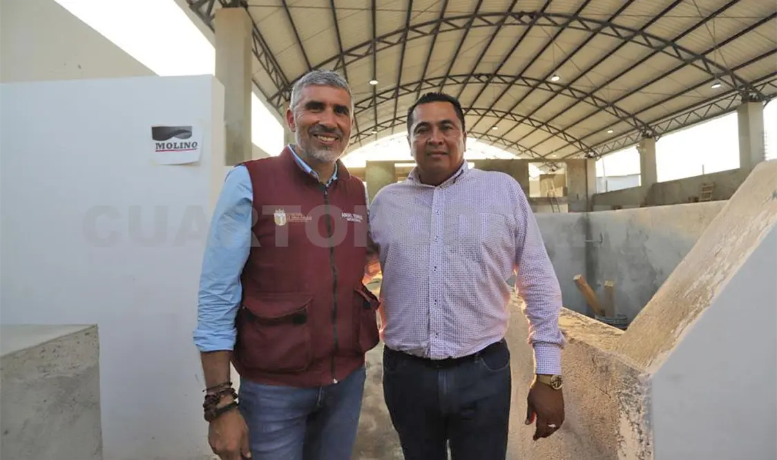Avanza construcción de mercado en Mazatán