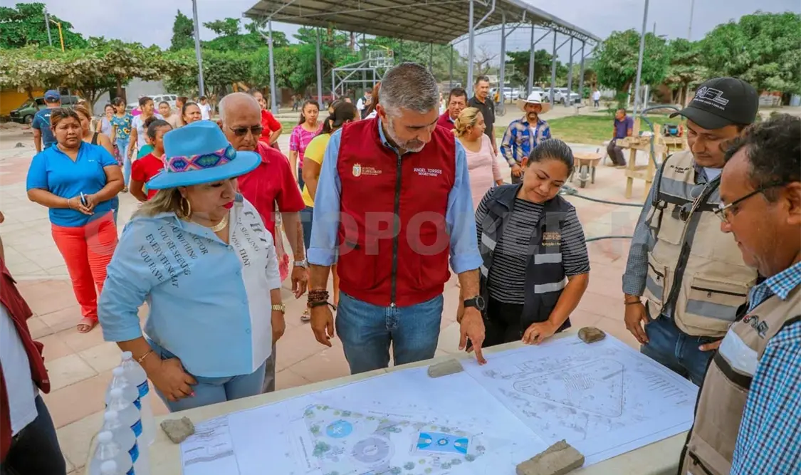 Se construyen obras públicas en beneficio de las familias