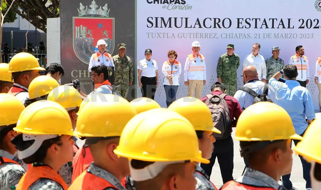 Encabeza megasimulacro con hipótesis de 8.2