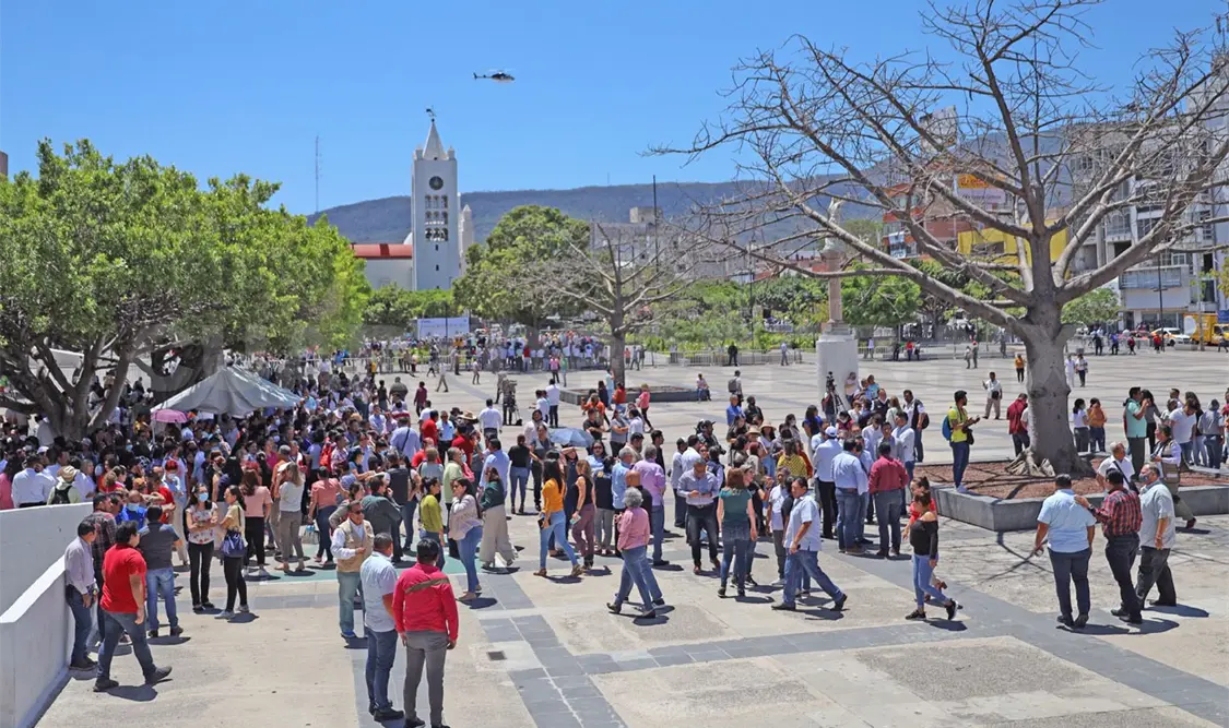 Más de dos mil participantes en simulacro de sismo
