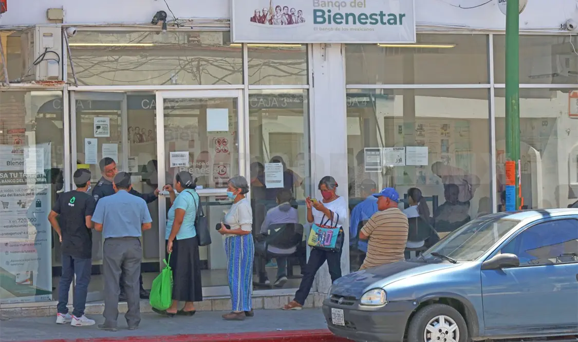 Bancos del Bienestar con problemas de conectividad