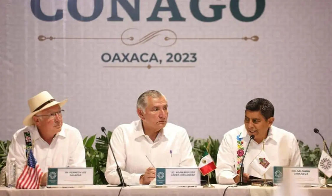 López Hernández participó en la IV Reunión Extraordinaria de la Conago, en Oaxaca. Cortesía