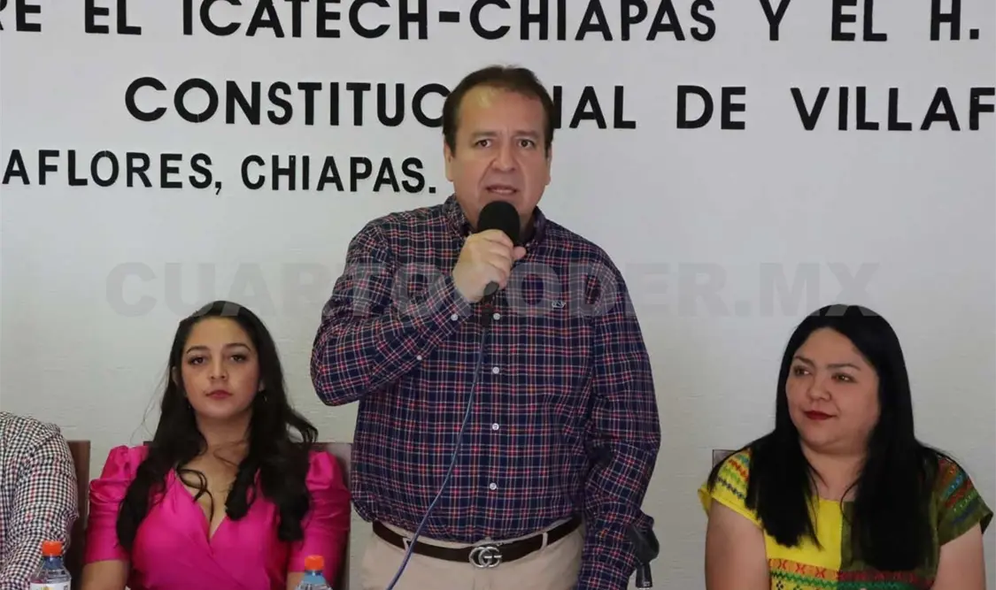 Ayuntamiento de Villaflores firma convenio con el Icatech