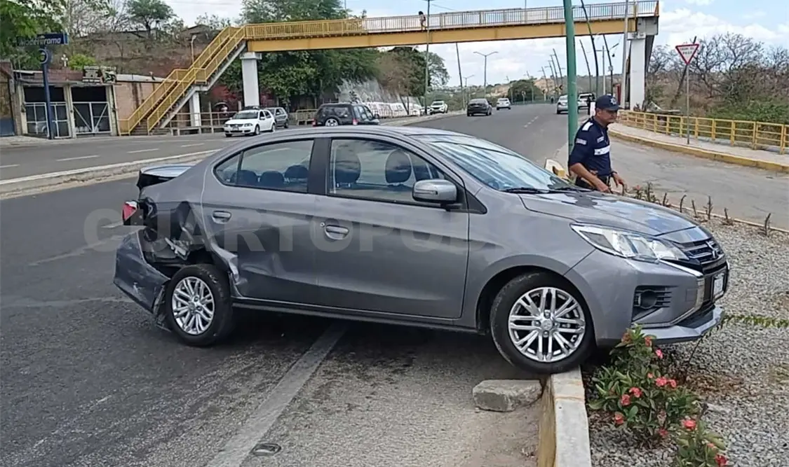 Se registra fuerte choque sobre la vía a Tuxtla