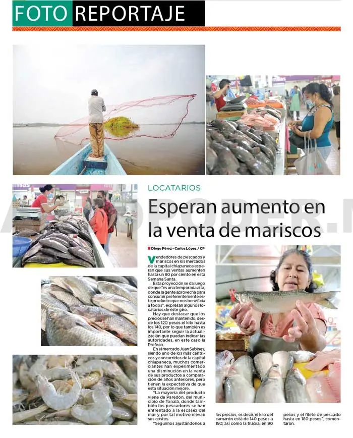 Esperan aumento en la venta de mariscos