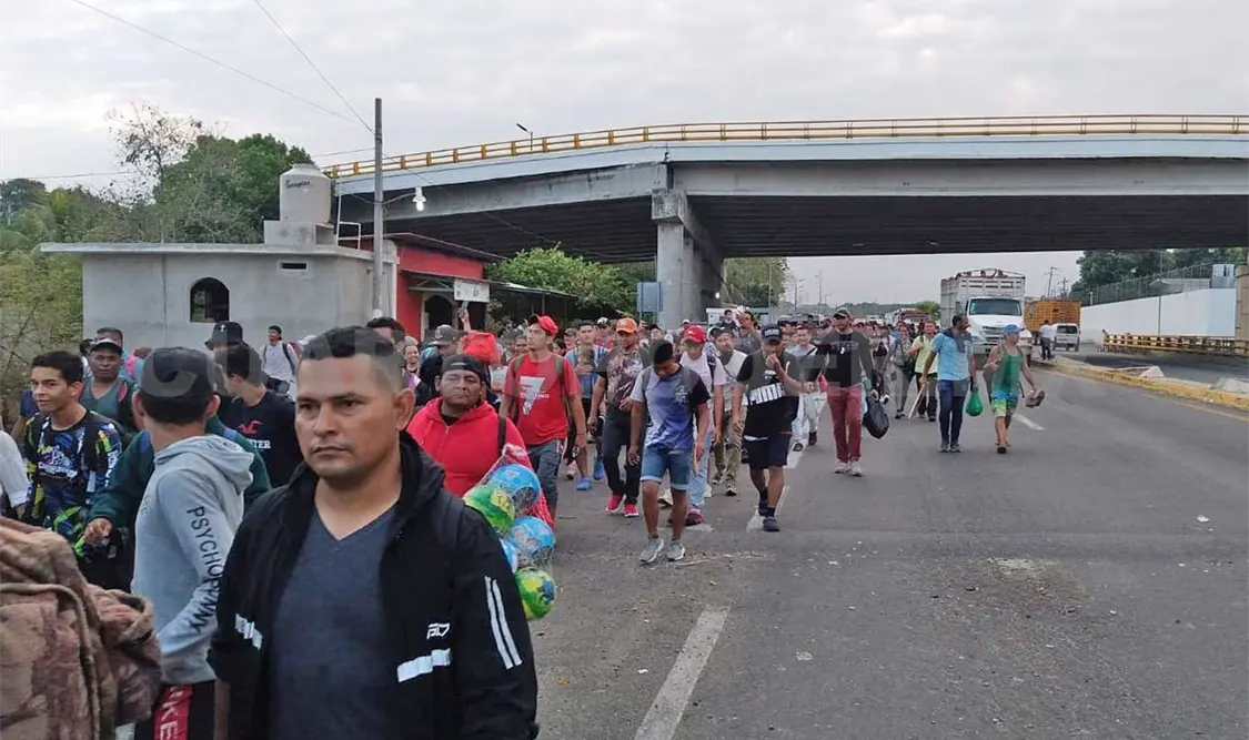 Esta caravana se suma a las dos anteriores que partieron los primeros días de marzo. Víctor Sánchez / CP