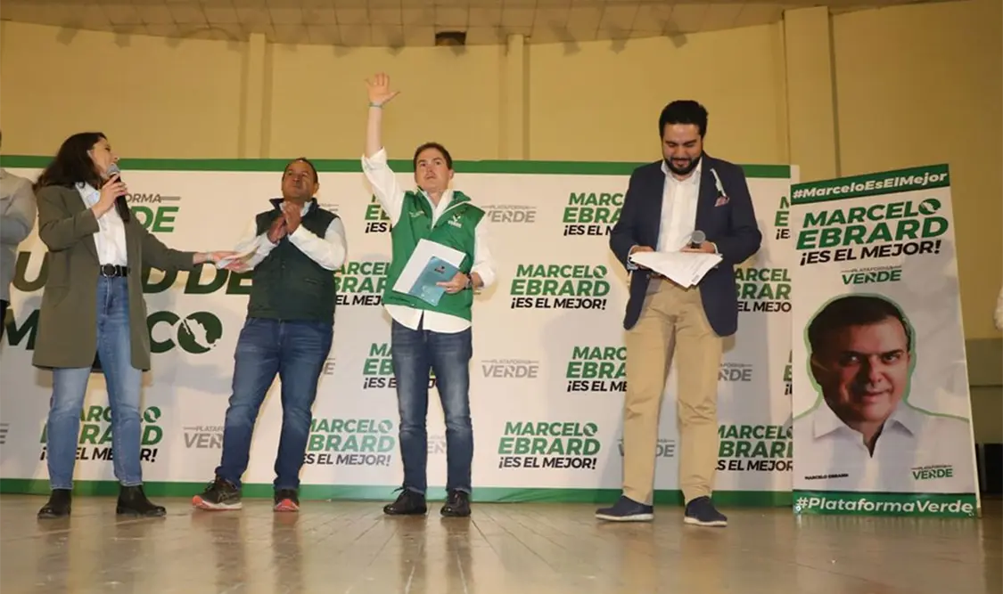 Diputado del PVEM encabeza apoyó a Ebrard