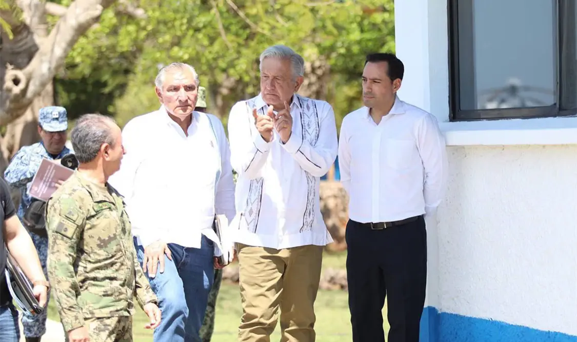 Acompaña a AMLO a supervisión del Tren Maya