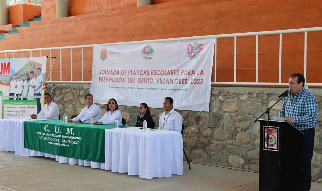 En Villaflores arranca Jornada de pláticas para la prevención 2023.