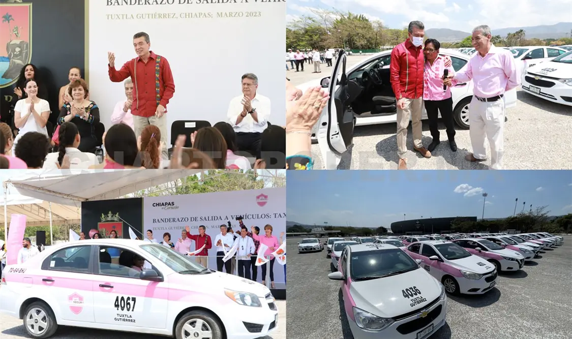 Da banderazo de salida a 232 Taxis Seguros para Mujeres