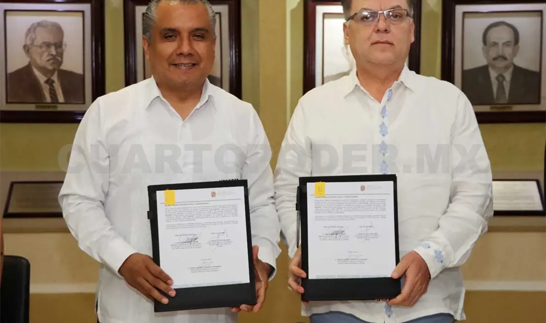 Realiza PJE firma de convenio con la Cecam