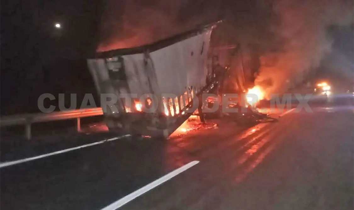 Se incendia caja seca de una pesada unidad