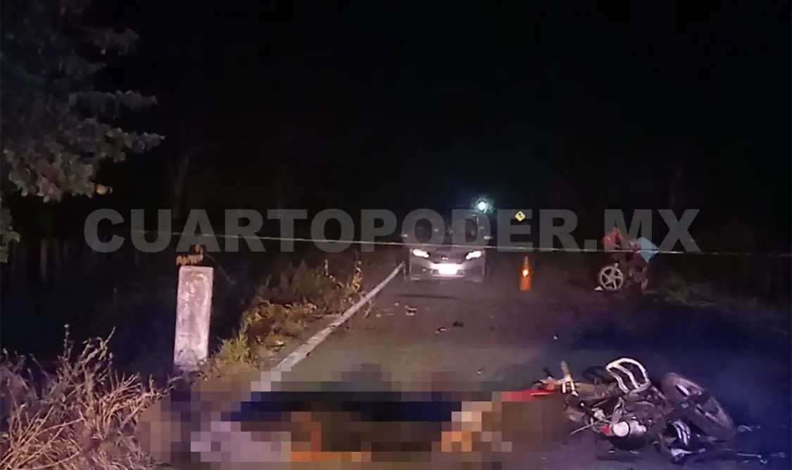 Encontronazo de motocicletas salda con dos muertos