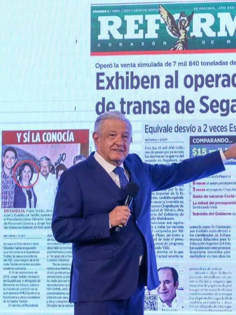 “Vamos a aclarar también, a lo mejor la próxima semana, cómo se dio el fraude”, dijo AMLO. Cortesía