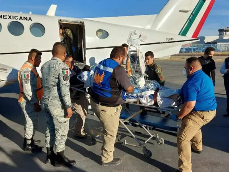 Derivado de la valoración médica, se decidió trasladar a los pacientes. Cortesía