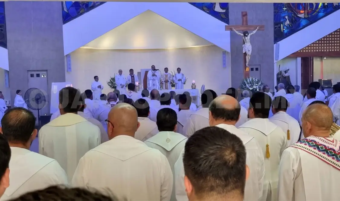 Celebra Misa Crismal el obispo de Tapachula