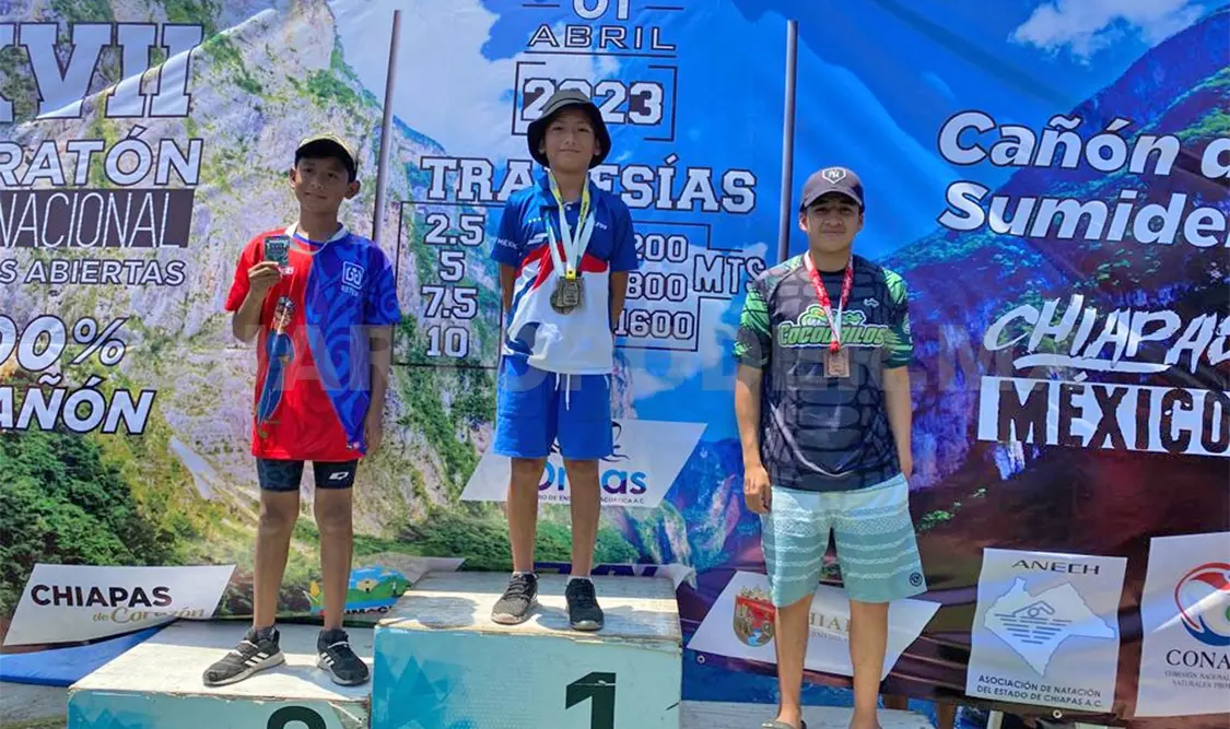 Presumen 12 podios en el Cañón del Sumidero